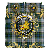 Campbell Dress 02 Tartan Crest Bedding Set - Golden Thistle Style